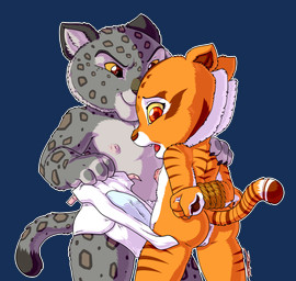 anthro anus bdsm bondage bound butt clothed clothing diaper female flat_chested genitals male nipples nude ripping_clothing rope topless vulva young zooshi dreamworks kung_fu_panda master_tigress tai_lung_(kung_fu_panda) felid feline mammal pantherine snow_leopard tiger absurd_res alpha_channel hi_res