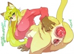 anal_prolapse anus blush bottomless breasts butt butt_grab claws eyewear feline female gaping gaping_pussy glasses green_eyes japanese_text looking_at_viewer nezumi prolapse pussy solo text translated wet
Rating: Explicit
Score: 13
User: chdgs
Date: August 16, 2013