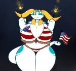 american_flag american_flag_bikini anthro big_breasts big_butt bikini blonde_hair blue_markings breasts butt clothing curvy_figure dual_holding female fireworks flag flag_(object) flag_bikini flag_clothing flag_print flag_swimwear front_view hair holding_flag holding_object holding_sparkler huge_breasts huge_hips looking_at_viewer markings midriff navel non-mammal_breasts one_eye_closed prehensile_holding print_bikini print_clothing print_swimwear solo sparkler swimwear tail tail_holding_flag tail_holding_object thick_thighs two-piece_swimsuit united_states_of_america voluptuous wide_hips averyshadydolphin mythology aijou dragon jou mythological_creature mythological_scalie scalie 2016 digital_media_(artwork) hi_res