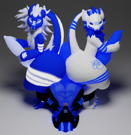 anthro balls big_balls big_breasts big_butt big_penis black_body blue_balls blue_body blue_eyes blue_penis breasts butt fur genitals group herm holding_leg holding_penis hot_dogging huge_balls huge_breasts huge_butt huge_penis huge_thighs hyper intersex looking_back lying male on_back pear-shaped_figure penis sex simple_background tail tapering_tail thick_tail thick_thighs trio white_balls white_body white_penis wide_hips blueberrybesuru mythology blackberry_(blueberrybesuru) blueberry_(blueberrybesuru) mulberry_(blueberrybesuru) besuru dragon furred_dragon furred_scalie kobold lizard mythological_creature mythological_scalie reptile scalie wickerbeast 3d_(artwork) blender_(artwork) blender_cycles_(artwork) digital_media_(artwork) hi_res
