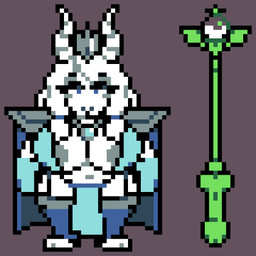alternate_universe anthro areola areola_slip armor big_breasts blue_bra blue_clothing blue_eyes blue_gloves blue_handwear blue_lingerie blue_underwear blush bodily_fluids bottomwear bra breasts cape clothed clothing crown cum ears_as_hair eyebrows eyelashes eyeliner female fingers fur genital_fluids gloves hair handwear headgear horn huge_breasts jewelry legwear lingerie loincloth long_ears looking_at_viewer makeup mature_anthro mature_female navel necklace paws queen royalty scepter shoulder_pads simple_background smile solo standing thick_thighs thigh_highs topwear underwear weapon white_body white_fur wide_hips moronicpixels under(her)tail underswap undertale undertale_(series) toriel tutori bovid bovine caprine goat mammal 1:1 digital_media_(artwork) hi_res pixel_(artwork)