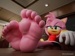 5_toes anthro clothing feet female foot_fetish foot_focus foot_on_table fur furniture gloves handwear humanoid_feet pink_body pink_fur plantigrade soles solo table text toes shrunkengts sega sonic_the_hedgehog_(series) amy_rose eulipotyphlan hedgehog mammal 2024 3d_(artwork) 4:3 absurd_res digital_media_(artwork) english_text hi_res