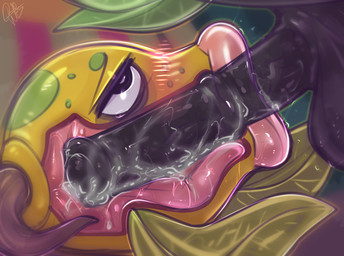 ambiguous_gender ambiguous_penetrated animal_genitalia animal_penis balls black_body black_fur blush bodily_fluids brown_body cum cum_in_mouth cum_inside cum_on_penis deep_throat disembodied_penis duo equine_genitalia equine_penis eye_roll feral forest fur genital_fluids genitals green_body half-closed_eyes internal male male/ambiguous male_penetrating male_penetrating_ambiguous mane narrowed_eyes night not_furry_focus oral oral_canal oral_penetration outside penetration penis plant sex solo_focus striped_body stripes tail tree white_mane white_tail yellow_body dimwitdog nintendo pokemon generation_1_pokemon pokemon_(species) weepinbell hi_res