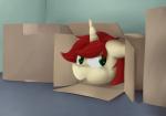 box container female feral hair hiding horn in_box in_container solo marsminer hasbro my_little_pony mythology ponies_sliding_into_boxes_(meme) velvet_pastry equid equine mammal mythological_creature mythological_equine unicorn 2015 digital_media_(artwork) hi_res meme