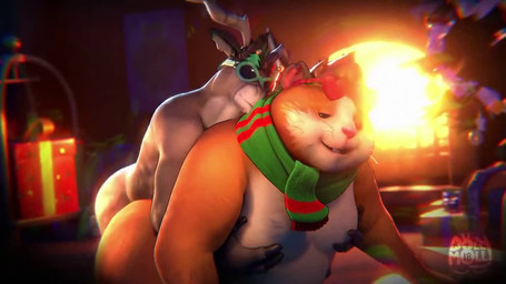 anal anal_penetration anthro big_butt butt duo from_behind_position groping_from_behind holidays male male/male male_penetrated male_penetrating male_penetrating_male moob_grab moobs nude overweight overweight_anthro overweight_male penetration penile penile_penetration penis_in_ass sex smile dollymolly323 christmas epic_games fortnite cheeks_(fortnite) dolph_(fortnite) cricetid deer hamster mammal new_world_deer reindeer rodent 16:9 3d_(artwork) 3d_animation animated digital_media_(artwork) no_sound short_playtime webm widescreen