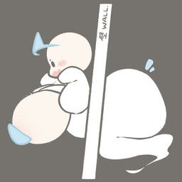 areola areola_slip bald big_breasts big_butt black_eyes blush breasts butt clothed clothing eyebrows female grey_background headgear headwear huge_breasts huge_butt legless monotone_body not_furry open_mouth pasties side_view simple_background simple_eyes solo stuck tan_body text through_wall white_clothing white_slime_(artist) ghost humanoid spirit 1:1 2024 digital_drawing_(artwork) digital_media_(artwork) english_text hi_res