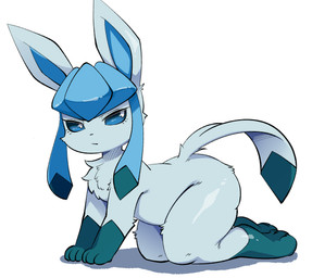 3_fingers 3_toes all_fours ambiguous_gender anthro big_butt blue_body blue_eyes blue_fur blue_tail butt feet fingers fur looking_at_viewer nude nude_ambiguous pokemorph side_view simple_background solo tail thick_thighs toes white_background lolobot nintendo pokemon eeveelution generation_4_pokemon glaceon pokemon_(species) 2025 digital_media_(artwork) hi_res