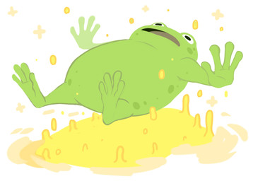 ambiguous_gender anthro green_body green_skin open_mouth simple_background simple_eyes solo sparkles three-quarter_view unsigned corzh77 amphibian frog full-length_portrait hi_res portrait