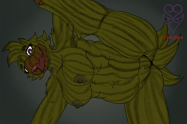 alternate_form alternate_species anthro anthrofied beak belly breasts butt dirty feathers female genitals nipples non-mammal_breasts non-mammal_nipples nude overweight overweight_anthro overweight_female purple_eyes slightly_chubby slightly_chubby_anthro slightly_chubby_female solo spread_legs spreading vulva yellow_body yellow_feathers yellow_skin thevgbear five_nights_at_freddy's five_nights_at_freddy's_3 scottgames phantom_chica_(fnaf) avian bird chicken galliform ghost phasianid spirit 3:2