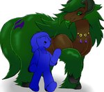 big_butt blue_body brown_body brown_fur butt duo eyeshadow feathering female feral fur green_body green_eyes green_eyeshadow green_fur green_lipstick green_mane hooves jewelry lipstick makeup male male/female mane necklace purple_tattoo simple_background tattoo white_background afrokid720 celtic_mythology european_mythology mythology nomura elf equid equine horse humanoid kelpie mammal mythological_creature mythological_equine 2018 hi_res