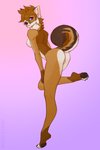 4_toes anthro blue_eyes breasts countershading feet female fur hair hindpaw nipples nude pawpads paws plantigrade pose solo toes sutamasque swift_(sleekhusky) canid canine canis domestic_dog fox husky mammal nordic_sled_dog spitz 2:3 absurd_res digital_media_(artwork) hi_res pinup