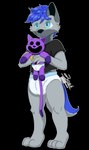 anthro black_eyes blue_body blue_eyes blue_fur blue_hair blue_markings bottomwear clothed clothing countershading diaper fur grey_body grey_fur grey_markings hair holding_object holding_plushie male markings paws plushie purple_body purple_fur purple_markings shirt simple_background standing text toddler topwear transparent_background underwear wearing_diaper young young_anthro young_male zer0rebel4 discord_(app) mob_entertainment patreon poppy_playtime smiling_critters telegram alex_(alexfolfsky) catnap_(poppy_playtime) canid canine canis domestic_cat domestic_dog felid feline felis fox husky hybrid mammal nordic_sled_dog spitz wolf 2024 absurd_res alpha_channel full-length_portrait hi_res portrait url