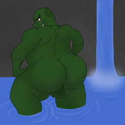backsack bald balls belly big_butt biped body_hair butt butt_hair genitals green_body green_skin hair hairy_balls huge_butt humanoid_genitalia humanoid_pointy_ears looking_at_viewer looking_back male male_humanoid muscular muscular_male not_furry nude overweight overweight_male pointy_ears presenting presenting_hindquarters pubes simple_background smile solo thick_thighs wide_hips fuzzyface88 goblin humanoid mammal orc 1:1 digital_media_(artwork)