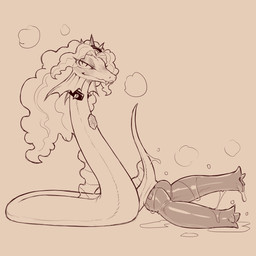 2_penises animal_genitalia animal_penis blush bodily_fluids erection eyebrows eyeliner fangs feral genital_fluids genitals hair hemipenes looking_at_viewer makeup male mouth_closed multi_genitalia multi_penis penis precum serpentine simple_background solo tail teeth cold-blooded-twilight equestria_girls hasbro my_little_pony adagio_dazzle_(eg) reptile scalie snake hi_res