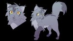 16:9 2020 alpha_channel ambiguous_gender digital_drawing_(artwork) digital_media_(artwork) domestic_cat ear_tuft eyelashes feet felid feline felis feral fluffy fluffy_tail fur graystripe_(warriors) grey_body grey_fur head_tuft hi_res male_(lore) mammal markings meow286 open_mouth orange_eyes paws quadruped simple_background solo standing tail tuft warriors_(book_series) white_background widescreen yellow_sclera