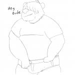 animated bear briefs chubby clothing exhibitionism hair humanoid_penis male mammal overweight penis shirt showing smile turborumpquest uncut underwear
Rating: Explicit
Score: 4
User: fuzzburden
Date: April 20, 2014