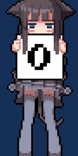 animated_gif brown_hair counter_catgirl female hair holding_object number sign simple_background solo transparent_background kusaka_kokage third-party_edit animal_humanoid felid feline humanoid mammal alpha_channel animated digital_media_(artwork) pixel_(artwork) short_playtime