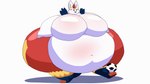 anthro belly belly_blush belly_jiggle big_belly big_breasts big_butt blush body_blush breast_blush breast_jiggle breasts buckteeth butt butt_jiggle female flabby_arms huge_belly huge_breasts huge_butt huge_thighs hyper hyper_belly hyper_breasts hyper_butt hyper_thighs jiggling morbidly_obese morbidly_obese_anthro morbidly_obese_female navel obese obese_anthro obese_female open_mouth open_smile overweight overweight_anthro overweight_female pink_tongue raised_leg red_body red_eyes red_mouth red_nose simple_background smile solo teeth thick_thighs tongue white_background white_body white_ears yellow_inner_ear adansin nintendo pokemon sally_(adansin) cinderace generation_8_pokemon lagomorph leporid mammal pokemon_(species) rabbit 2024 animated cel_shading colored digital_media_(artwork) shaded short_playtime