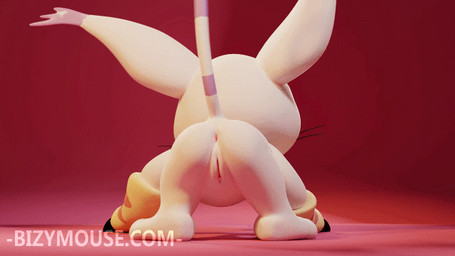 anus butt female feral genitals rear_view solo tail tail_motion tail_sway thin_tail vulva bizymouse bandai_namco digimon digimon_(species) gatomon mammal 16:9 2019 3d_(artwork) 3d_animation animated digital_media_(artwork) loop widescreen
