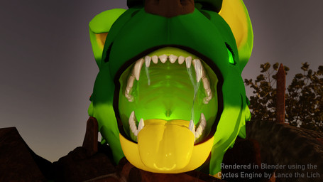 ambiguous_gender anthro apocalypse armor bodily_fluids drooling female fur green_body green_fur intersex male mouth_shot open_mouth post-apocalyptic saliva solo teeth tongue tongue_out uvula lance_the_lich fallout microsoft raider_(fallout) canid canine canis lich mammal undead wolf 16:9 3d_(artwork) digital_media_(artwork) hi_res widescreen andromorph_(lore)