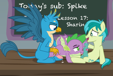 age_difference animal_genitalia animal_penis anthro anthro_on_feral anthro_penetrated balls beak bestiality blue_body blue_feathers blue_fur bodily_fluids canine_genitalia canine_penis classroom cum cum_drip cutie_mark dripping equine_genitalia equine_penis feathered_wings feathers feral feral_penetrating feral_penetrating_anthro forked_tongue fur genital_fluids genitals green_balls green_body green_ears green_eyes green_fur green_hair green_penis green_skin green_tail group group_sex hair licking male male/male male_penetrated male_penetrating male_penetrating_male membrane_(anatomy) membranous_wings multicolored_body multicolored_fur multicolored_skin older_feral older_male on_model oral penetration penile penis penis_lick pink_penis pink_tongue purple_body purple_skin school sex shota spade_tail spikes tail tail_feathers tan_body tan_fur threesome tongue tongue_out trio two_tone_body two_tone_fur two_tone_skin wings yellow_beak young young_anthro young_feral young_male younger_feral younger_male don't_mind_me_(artist) european_mythology friendship_is_magic hasbro my_little_pony mythology gallus_(mlp) sandbar_(mlp) spike_(mlp) avian dragon earth_pony equid equine gryphon horse mammal mythological_avian mythological_creature mythological_scalie pony scalie western_dragon absurd_res digital_media_(artwork) hi_res