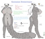 2019 anthro areola bedroom_eyes big_breasts black_claws blue_eyes breasts butt claws clitoris digital_media_(artwork) ear_piercing ear_ring english_text felid female genitals grey_body hair hair_over_eye hand_on_hip hi_res huge_breasts jewelry konstanze_zimmermann long_hair mammal model_sheet multiple_poses narrowed_eyes navel nipples nude ohs688 one_eye_obstructed pantherine pawpads piercing pink_areola pink_nipples pink_pawpads plantigrade pose pussy ring_piercing seductive simple_background slightly_chubby smile snow_leopard solo spots standing text thick_thighs white_hair