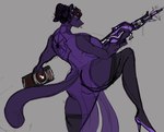 anthro female solo anonymous_artist unknown_artist blizzard_entertainment overwatch fatale domestic_cat felid feline felis mammal pantherine hi_res