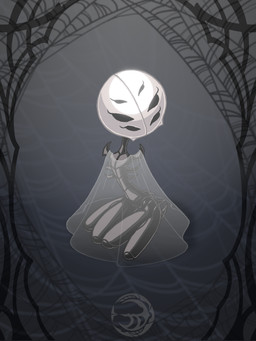 4_legs 6_eyes anthro armless clothing eyelashes female kneeling kneeling_on_ground lingerie multi_eye narrow_hips negligee seductive segmented_body small_waist solo spider_web spikes spikes_(anatomy) thigh_gap translucent translucent_clothing translucent_topwear wasp_waist eidel-elias-weise hollow_knight:_silksong hollow_knight_(franchise) team_cherry arachnid arthropod spider weaver_(hollow_knight) 2026 3:4 absurd_res hi_res