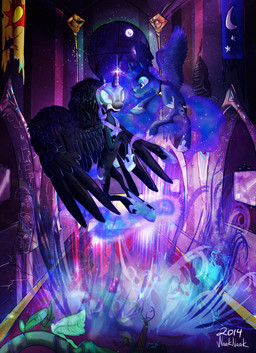 2014 angry black_feathers black_fur blue_eyes blue_fur blue_hair castle cracks cutie_mark duo equine female feral flying frame friendship_is_magic fur hair hallway horn horse leaf mammal moon my_little_pony naaknaak night nightmare_moon_(mlp) pony princess_luna_(mlp) rug star stem teal_eyes teeth window winged_unicorn wings
Rating: Safe
Score: 9
User: EurynomeEclipseVII
Date: August 04, 2014 2014 angry black_feathers black_fur blue_eyes blue_fur blue_hair castle cracks cutie_mark duo equine female feral flying frame friendship_is_magic fur hair hallway horn horse leaf mammal moon my_little_pony naaknaak night nightmare_moon_(mlp) pony princess_luna_(mlp) rug star stem teal_eyes teeth window winged_unicorn wings
Rating: Safe
Score: 9
User: EurynomeEclipseVII
Date: August 04, 2014