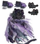 3_eyes alternate_species anthro black_hair cape chibi clothing eye_scar eyebrows facial_scar feral furrification hair impressionism male multi_eye pawpads scar solo white_eyebrows caicaizijujumao ocean_creation warlord_(comics) hak-paau_(warlord) felid mammal pantherine hi_res