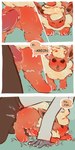 anal anal_penetration bestiality comic duo eeveelution english_text feral feral_penetrated flareon floofyskydraws fur generation_1_pokemon genitals grass hi_res human human_on_feral human_penetrating human_penetrating_feral humanoid_genitalia humanoid_penis interspecies male male/male male_penetrated male_penetrating male_penetrating_male mammal nintendo one_eye_closed open_mouth orange_body orange_fur penetration penis plant pokemon pokemon_(species) pokemon_speak pokephilia sex simple_background text yellow_body yellow_fur