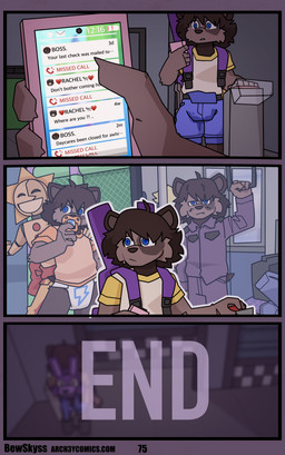 ageplay cellphone clean_diaper clothed clothing dialogue diaper electronics ending happy infantilism leaking_diaper machine male message object_in_mouth overalls pacifier pacifier_in_mouth phone pushbutton roleplay sad technology text unclean_diaper wearing_diaper bewskyss five_nights_at_freddy's five_nights_at_freddy's:_security_breach scottgames steel_wool_studios animatronic canid canine canis domestic_dog mammal robot absurd_res comic english_text hi_res