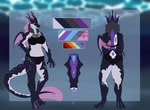 anthro breasts clothing digitigrade ear_fins esca feet female fin frill_(anatomy) head_crest head_frill membrane_(anatomy) membranous_wings neck_frill paddle_tail solo tail toes webbed_feet webbed_hands wings lil_randum capcom monster_hunter tzat'xli_tiefdrache abyssal_lagiacrus lagiacrus leviathan_(mh) absurd_res hi_res model_sheet