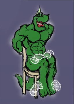 abs anthro arms_tied bound chair disembodied_hand featureless_chest feet furniture green_body green_scales grey_background laugh male muscular muscular_anthro muscular_male nude_anthro nude_male on_chair open_mouth open_smile pecs scales simple_background sitting sitting_on_chair smile solo_focus tail tickle_fetish tickle_torture tickling tickling_feet tickling_legs tickling_thighs tongue translucent translucent_hand kctk ghost iguana iguanid lizard reptile scalie spirit