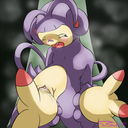 2_tails anthro anthro_penetrated autopenetration biped blush bodily_fluids clitoris drooling eyes_closed fangs female female_penetrated flat_chested fur genitals lidded_eyes light_face light_pussy masturbation monotone_face multi_tail multicolored_body multicolored_fur multicolored_tail nude open_mouth penetration pink_clitoris pink_tail pink_tongue pokemorph purple_body purple_ears purple_fur purple_tail round_ears saliva simple_background snaggle_tooth solo tail tail_fetish tail_hand tail_in_own_pussy tail_in_vagina tail_insertion tail_masturbation tail_play teeth thin_tail tongue two_tone_body two_tone_fur unusual_anatomy unusual_tail vaginal vaginal_masturbation vaginal_penetration vulva year yellow_body yellow_face yellow_fur yellow_tail yellow_vulva conditional_dnp insomniacovrlrd nintendo pokemon ambipom generation_4_pokemon pokemon_(species) 2007 digital_media_(artwork) signature