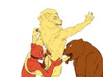 anal anthro fellatio forced group male male/male oral oral_sandwich penile rimming sandwiched sex slave unknown_artist ailurid bear felid lion mammal pantherine red_panda 4:3 hi_res huge_filesize