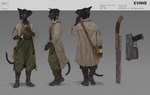 10mm 5_fingers anthro clothed clothing elderly female fingers gun handgun pistol ranged_weapon solo standing weapon hitmore fallout microsoft ruth_evans domestic_cat felid feline felis mammal oriental_shorthair 2021 digital_media_(artwork)