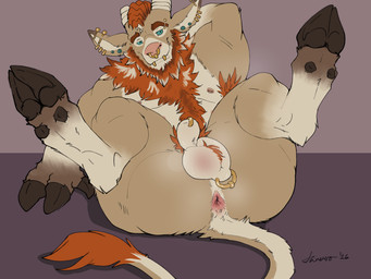 animal_genitalia anthro anus armpit_hair balls big_butt bodily_fluids body_hair butt caprine_genitalia furgonomic_piercing furgonomics genital_piercing genitals hooves lemon_testicles looking_at_viewer male musk nipple_piercing nipples overweight piercing presenting presenting_hindquarters raised_hoof scrotum_flap scrotum_piercing sheath sheath_piercing slightly_chubby solo sweat sweaty_balls sweaty_butt sweaty_genitalia tail danero danero_(character) bovid caprine goat mammal sheep 4:3 absurd_res hi_res