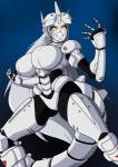 big_breasts breasts female machine not_furry solo witchking00 godzilla_(series) kaiju_girls_(webcomic) toho kiryu_(godzilla) mechagodzilla humanoid robot absurd_res hi_res