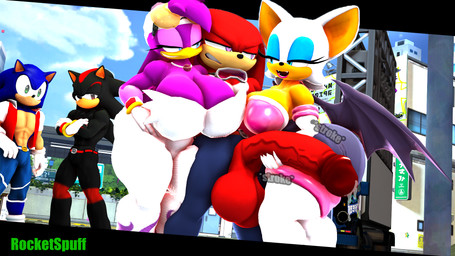 annoyed anthro assisted_masturbation balls big_balls big_breasts big_butt big_penis bodily_fluids breasts butt eye_contact fangs female genital_fluids genitals group head_tuft huge_balls huge_breasts huge_penis humanoid_genitalia humanoid_penis leaking_precum looking_at_another male membrane_(anatomy) membranous_wings muscular muscular_male penis precum smile smirk smug_face stroking_penis surprised teasing teeth thick_thighs tuft unimpressed wings rocketspuff kabalmystic_(modeler) sega sonic_riders sonic_the_hedgehog_(series) knuckles_the_echidna rouge_the_bat shadow_the_hedgehog sonic_the_hedgehog wave_the_swallow avian bat bird echidna eulipotyphlan hedgehog hirundinid mammal monotreme oscine passerine swallow_(bird) 16:9 3d_(artwork) digital_media_(artwork) hi_res widescreen