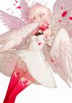 avian bare_shoulders blonde_hair choker cotta covering_mouth dress female frills grey_eyes hair harpy hi_res legwear monster monster_girl original petals short_hair simple_background solo thigh_highs white_dress wings
Rating: Safe
Score: 4
User: AnacondaRifle
Date: March 12, 2014
