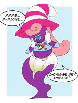 abdl ageplay asking baby_talk belly big_diaper blue_background blush bodily_fluids clothed clothing crop_top diaper diaper_change_request embarrassed female flat_chested genital_fluids gloves hair hair_over_eyes hand_on_cheek handwear hat headgear headwear legless lips looking_at_viewer not_furry object_in_mouth obscured_eyes pacifier pacifier_in_mouth pink_hair print_clothing print_shirt print_topwear purple_body roleplay shirt shy simple_background slightly_chubby slightly_chubby_female slightly_chubby_humanoid solo speech_bubble split_form stuttering submissive submissive_female submissive_humanoid talking_to_viewer text topwear unclean_diaper urine used_diaper wearing_diaper wet_diaper white_diaper witch_hat yellow_lips babishberry mario_bros nintendo paper_mario vivian_(mario) humanoid shadow_creature shadow_siren spirit 2024 digital_drawing_(artwork) digital_media_(artwork) english_text full-length_portrait hi_res portrait trans_(lore) trans_woman_(lore)