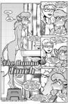 anthro bathroom brave_new_world_(style_wager) breasts clothing comic duo english_text eyewear female female/female glasses human human_on_anthro interspecies lingerie mammal monochrome mouse murid murine nipples penny_pound pregnant rodent steph_(style_wager) style_wager text toony tuft