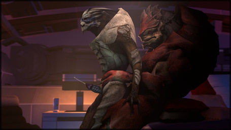 anal anal_penetration anthro bodily_fluids butt cum cum_while_penetrated cumshot duo ejaculation erection genital_fluids genitals hands-free male male/male male_penetrated male_penetrating male_penetrating_male orgasm penetration penis sex fearsfortears bioware electronic_arts mass_effect garrus_vakarian urdnot_wrex alien krogan turian 3d_(artwork) digital_media_(artwork) source_request