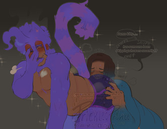 blush bottomwear butt_sniffing clothing colored_nails cowlick hair male male/male musk nails overweight purple_body reeshire_prickledprince seth_prickledprince shorts slightly_chubby smell sniffing prickledprince animal_humanoid arthropod arthropod_humanoid domestic_cat felid feline felis humanoid insect insect_humanoid larva mammal hi_res