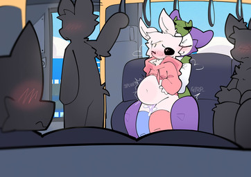 abdominal_bulge anthro bodily_fluids bulge clothing cum cum_in_ass cum_inflation cum_inside duo exhibitionism fur genital_fluids heart_eyes heart_symbol hoodie inflation inside inside_train legwear looking_pleasured male male/male male_penetrated male_penetrating male_penetrating_male nude penetration public public_exposure public_sex public_transportation sex stealth_sex stockings submissive submissive_male symbol topwear vehicle frozenfwomp moki_(mokimonky) nacho_(nachokokoni) arthropod haplorhine insect lepidopteran mammal monkey moth primate hi_res