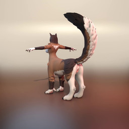 breasts claws genitals herm intersex mane penis raised_tail solo tail vulva thenaitsabel paradigm_(galidarion) chakat felid felid_taur feline mammal mammal_taur taur 1:1 3d_(artwork) animated blender_(artwork) digital_media_(artwork) hi_res no_sound short_playtime turntable_(animation) video