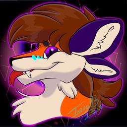 4_ears anthro bodily_fluids brown_hair fangs fur genital_fluids hair male multi_ear orange_body orange_fur purple_ears purple_eyes red_tongue solo teeth tongue tongue_out white_body white_fur enova03 turbo_glitched digital_creature furred_scalie furred_snake reptile scalie snake absurd_res digital_drawing_(artwork) digital_media_(artwork) hi_res signature