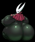 2_horns areola big_breasts big_butt biped black_body black_breasts black_eyes breasts butt clothing eyelashes female horn huge_breasts huge_butt hyper hyper_breasts looking_back nipples rear_view red_clothing sitting solo white_head ber00 hollow_knight team_cherry hornet_(hollow_knight) arthropod 2023 5:6 absurd_res alpha_channel hi_res