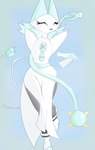 anthro blue_background blue_body clothing cord_tail eyes_closed female floating_hands machine multicolored_body open_mouth power_cord simple_background solo spiked_ball two_tone_body white_body renv deltarune undertale_(series) tasque_manager animal_humanoid cat_humanoid darkner domestic_cat felid felid_humanoid feline feline_humanoid felis humanoid mammal mammal_humanoid robot 2021 digital_media_(artwork) hi_res shaded simple_shading